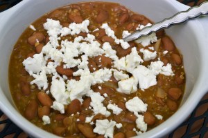 Pinto Beans & Goat Cheese