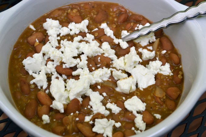 Pinto Beans & Goat Cheese